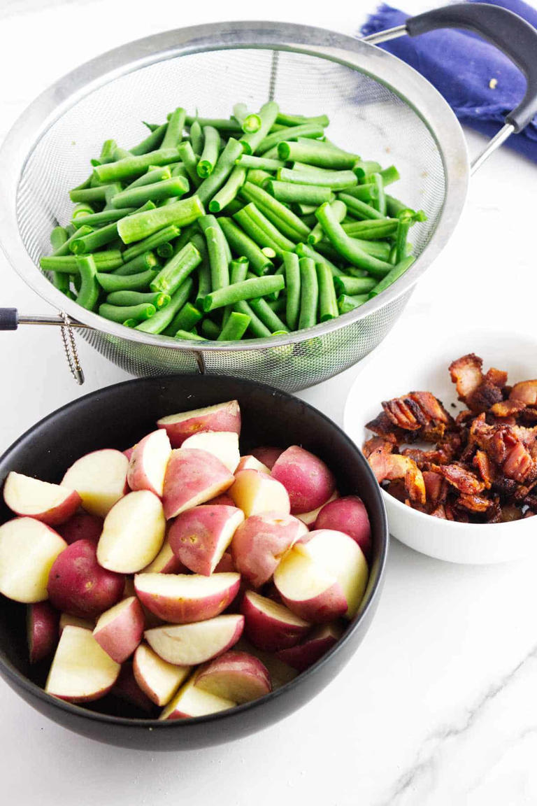 Fresh Green Beans and Potatoes