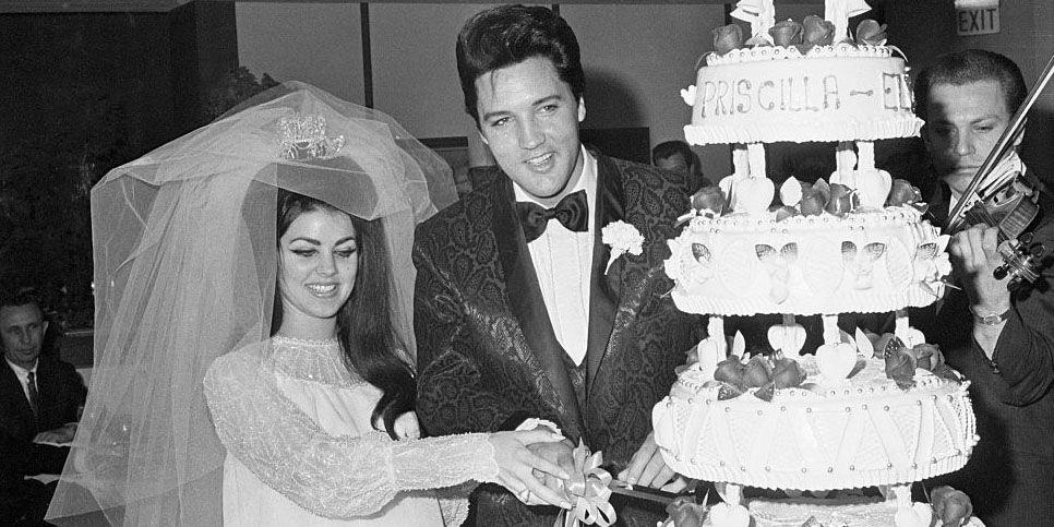 <p>On May 1, 1967, superstar Elvis Presley married his bride, Priscilla Ann Beaulieu, in an intimate Las Vegas ceremony.</p><p>The wedding party had been staying at Elvis's Palm Springs home. Shortly after midnight, the group boarded two private planes bound for McCarran Airport, according to the memoir <em><a href="https://www.amazon.com/Elvis-Nights-Lifelong-Friendship-Presley/dp/0307452751/?tag=syndication-20&ascsubtag=%5Bartid%7C10055.g.45691313%5Bsrc%7Cmsn-us">Elvis: My Best Man</a></em>, written by The King's longtime friend, George Klein. At 3:30 a.m., friends accompanied the soon-to-be Mr. and Mrs. Presley to the county courthouse to get their marriage license.</p><p>The couple exchanged vows at the Aladdin hotel in Las Vegas, attended by only a handful of guests. Afterward, friends, family, and business associates from MGM, RCA, and the William Morris Agency gathered for an over-the-top breakfast reception. It was an unconventional wedding for an unconventional couple.</p><p>Though the <a href="https://www.countryliving.com/life/entertainment/a40609/priscilla-presley-on-life-with-elvis/">couple divorced on October 9, 1973</a>, their wedding remains one of the most talked-about affairs of the 20th century. Read on for more details about their relationship and, of course, their now-iconic wedding.</p>