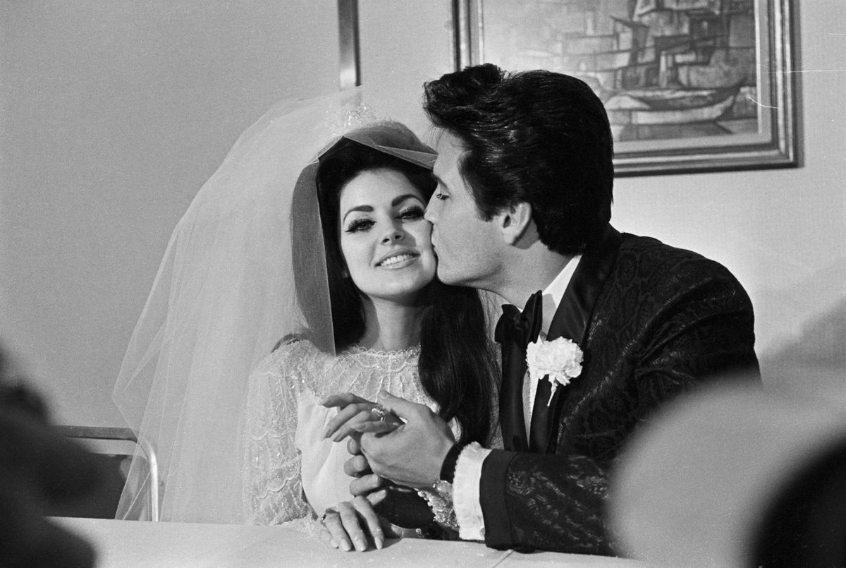 <p>Priscilla found her dream dress at the department store Westwood. "It wasn't extravagant, it wasn't extreme — it was simple and to me, beautiful," she <a href="https://www.vogue.co.uk/fashion/article/priscilla-presley-wedding-dress">admitted</a>.</p>