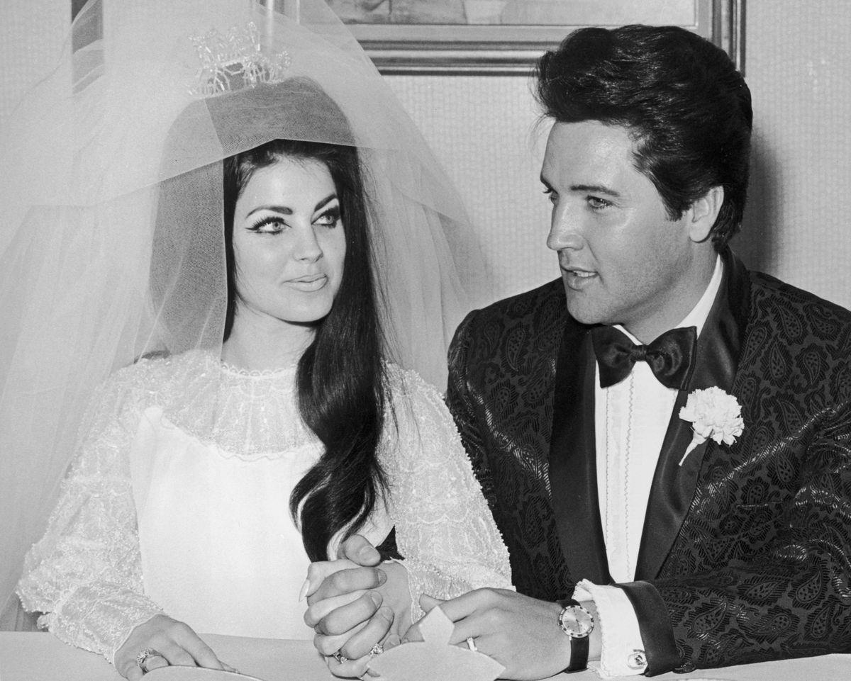 <p>To keep his perfectly coiffed hair in place, Elvis's pompadour was supported with <a href="https://www.vogue.co.uk/fashion/article/priscilla-presley-wedding-dress">a small wire</a>.</p>