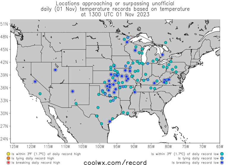 Records threatened Wednesday morning. (coolwx.com)
