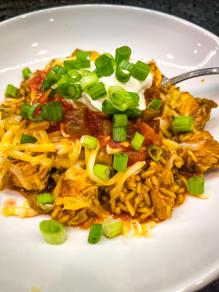 Easy Chicken with Yellow Rice Skillet Casserole