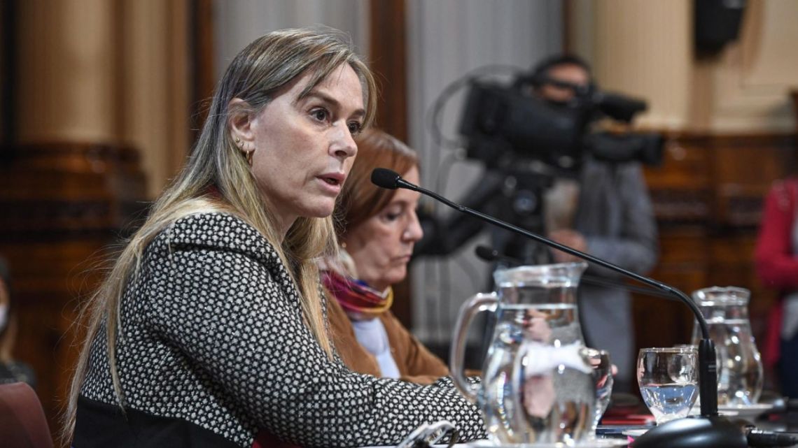 juliana di tullio apuntó contra los senadores que niegan haber aprobado la suba de sus sueldos y justificó la medida