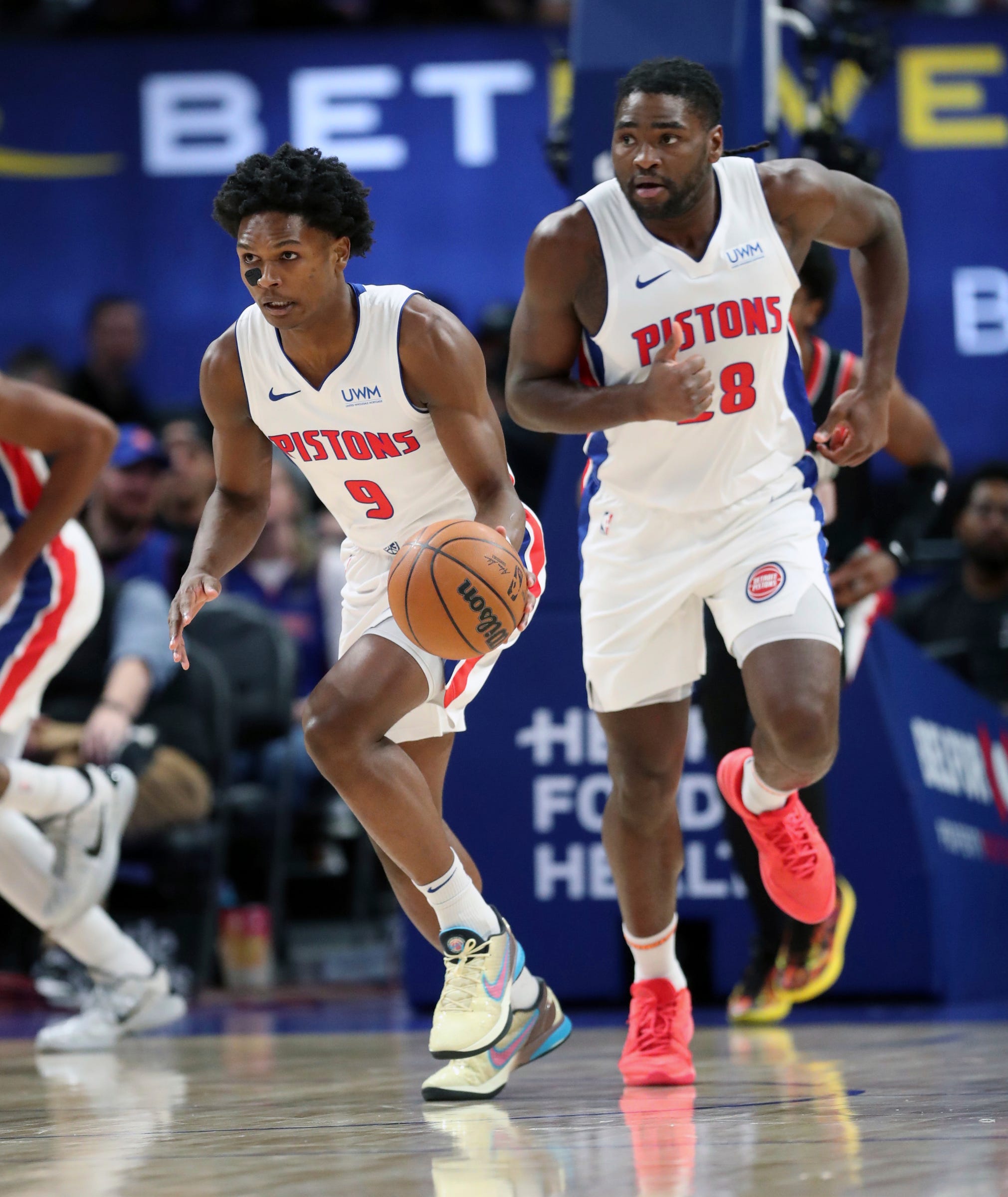 Detroit Pistons' Ausar Thompson (blood Clot), Isaiah Stewart (hamstring ...