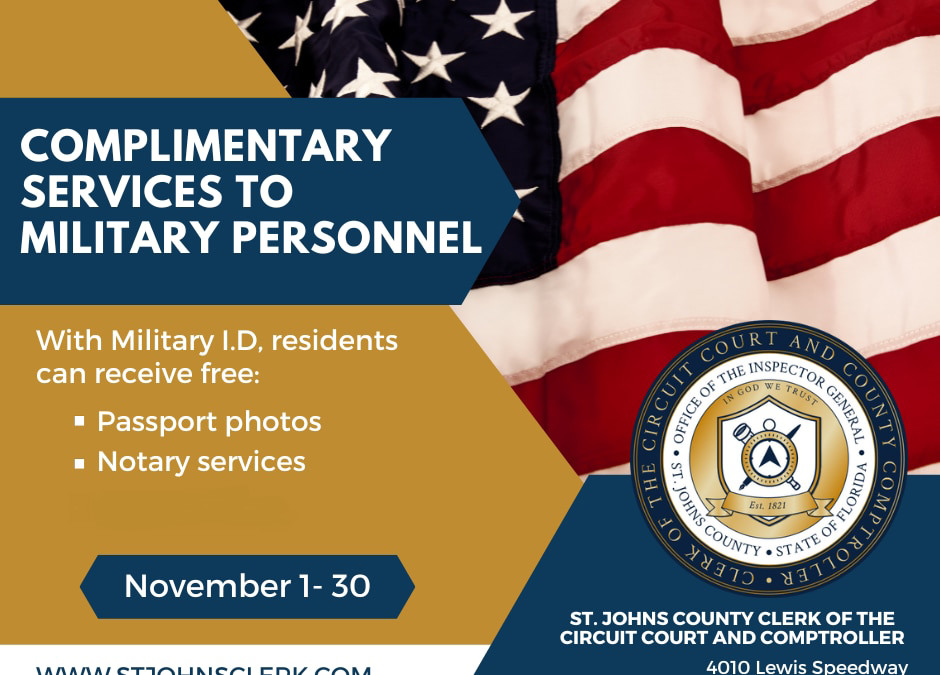 SJC Clerk is honoring military members with free passport photos and