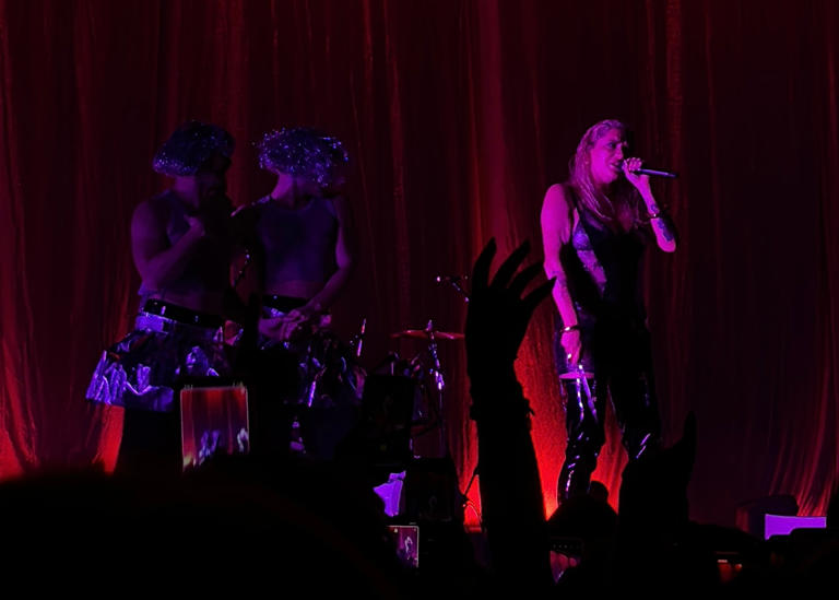 Kesha performs "Backstabber" at MGM Music Hall at Fenway Wednesday night.