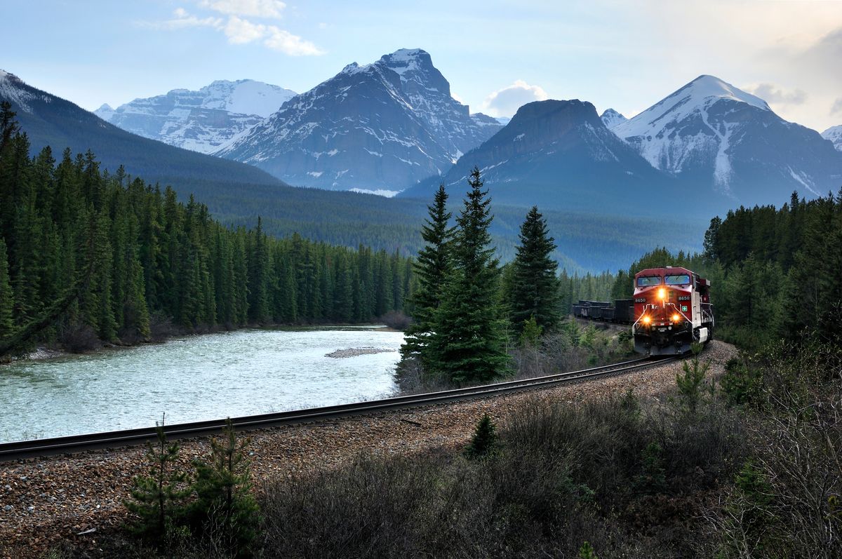 <p>The Rocky Mountaineer operates luxury train routes throughout the Rocky Mountains in both the United States and Canada. You can’t go wrong with any journey, but the “<a href="https://www.rockymountaineer.com/train-routes/first-passage-west">First Passage to the West</a>” is extra special. Beginning in Vancouver, passengers can see snow-capped mountains and glistening waters before routing through the lakes in Kamloops. Ultimately, passengers arrive in Banff National Park and the beautiful Lake Louise.</p>
