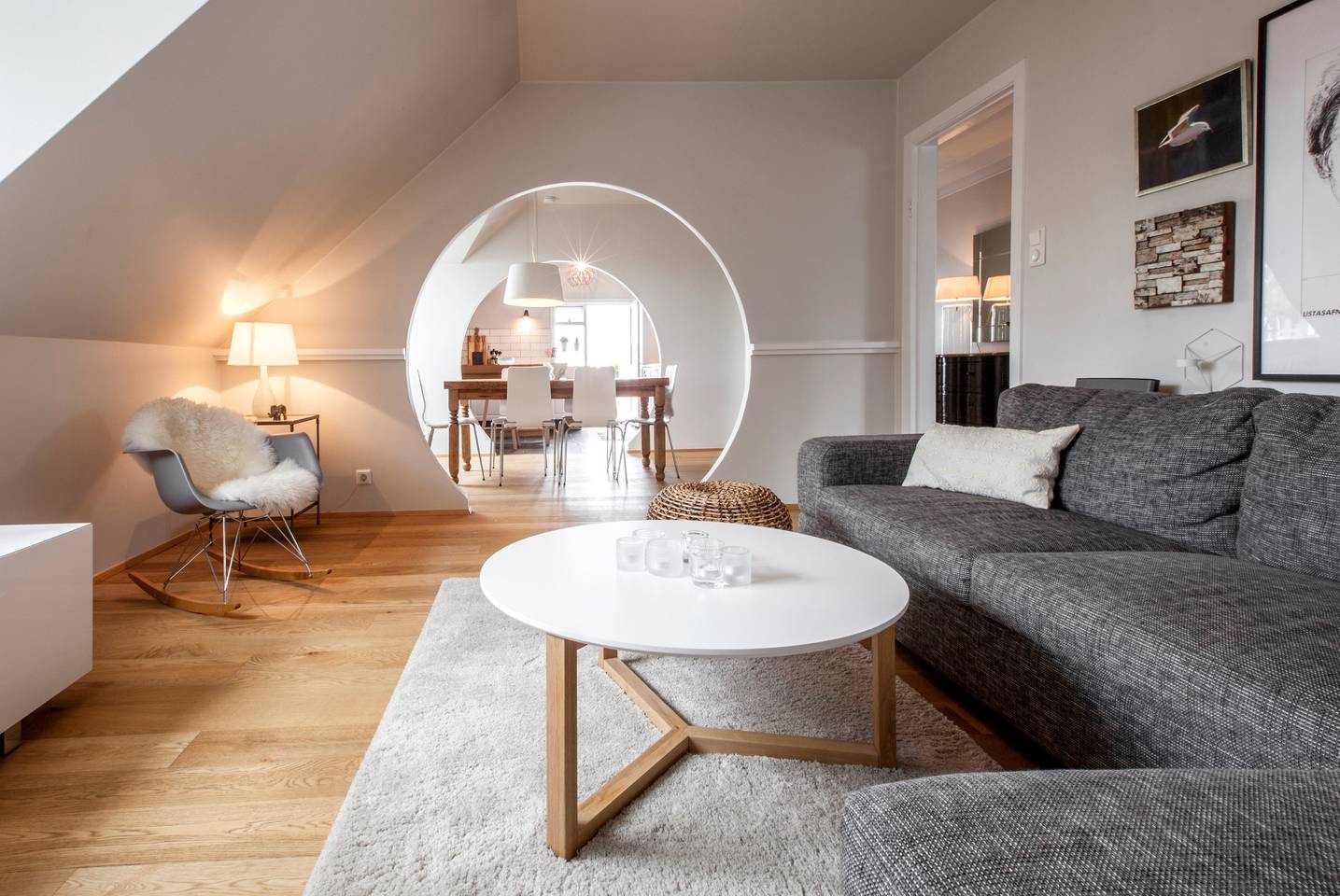 <p><strong>Bed & bath:</strong> 1 bedroom,  1 bathroom<br> <strong>Top amenities:</strong> Free parking, private balcony</p> <p>This third-floor apartment, about 20 minutes outside of the city center on foot, is Instagram bait. The home itself, with its circular doorways, bright white walls, and balcony overlooking the city are perfect for photo opportunities. But the one-bedroom home is cozy, too, for when you want to forget the likes and comments and just be in Reykjavík.</p> $170, Airbnb (starting price). <a href="https://www.airbnb.com/rooms/7346803">Get it now!</a><p>Sign up to receive the latest news, expert tips, and inspiration on all things travel</p><a href="https://www.cntraveler.com/newsletter/the-daily?sourceCode=msnsend">Inspire Me</a>