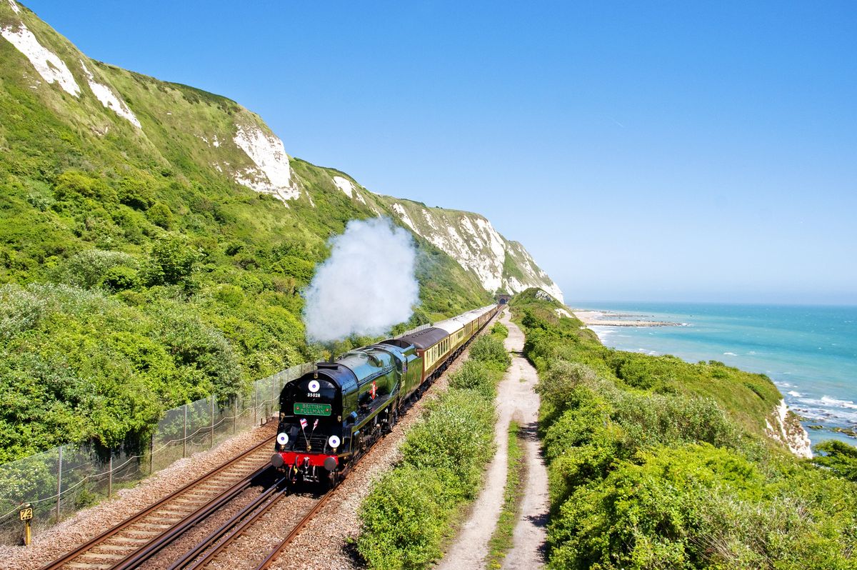 <p>Belmond trains are in a class of luxury all their own, and while any route is sure to memorable, this <a href="https://www.belmond.com/trains/europe/uk/belmond-british-pullman/journeys/murder-mystery-lunch?adults=2&departureDate=2023-11-30&packageCode=PMM">England-based</a> journey transports passengers back to the 1950s. While sipping champagne and enjoying a five-course meal, things begin to seem amiss as costumed actors wander the cars adding to the mystery. Spend your time both enjoying the Kent countryside and helping solve a murder in this clever immersive experience.</p>