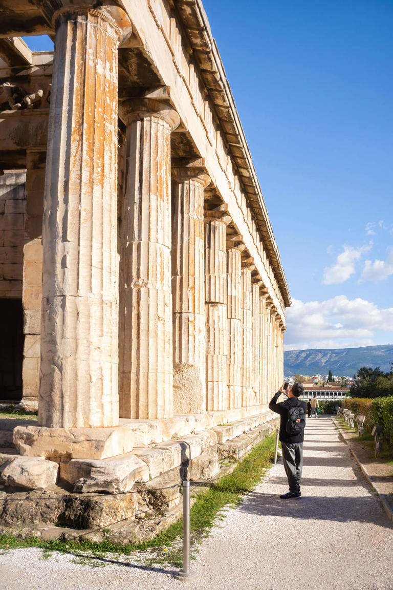 Visiting The Agora Of Ancient Athens, Greece