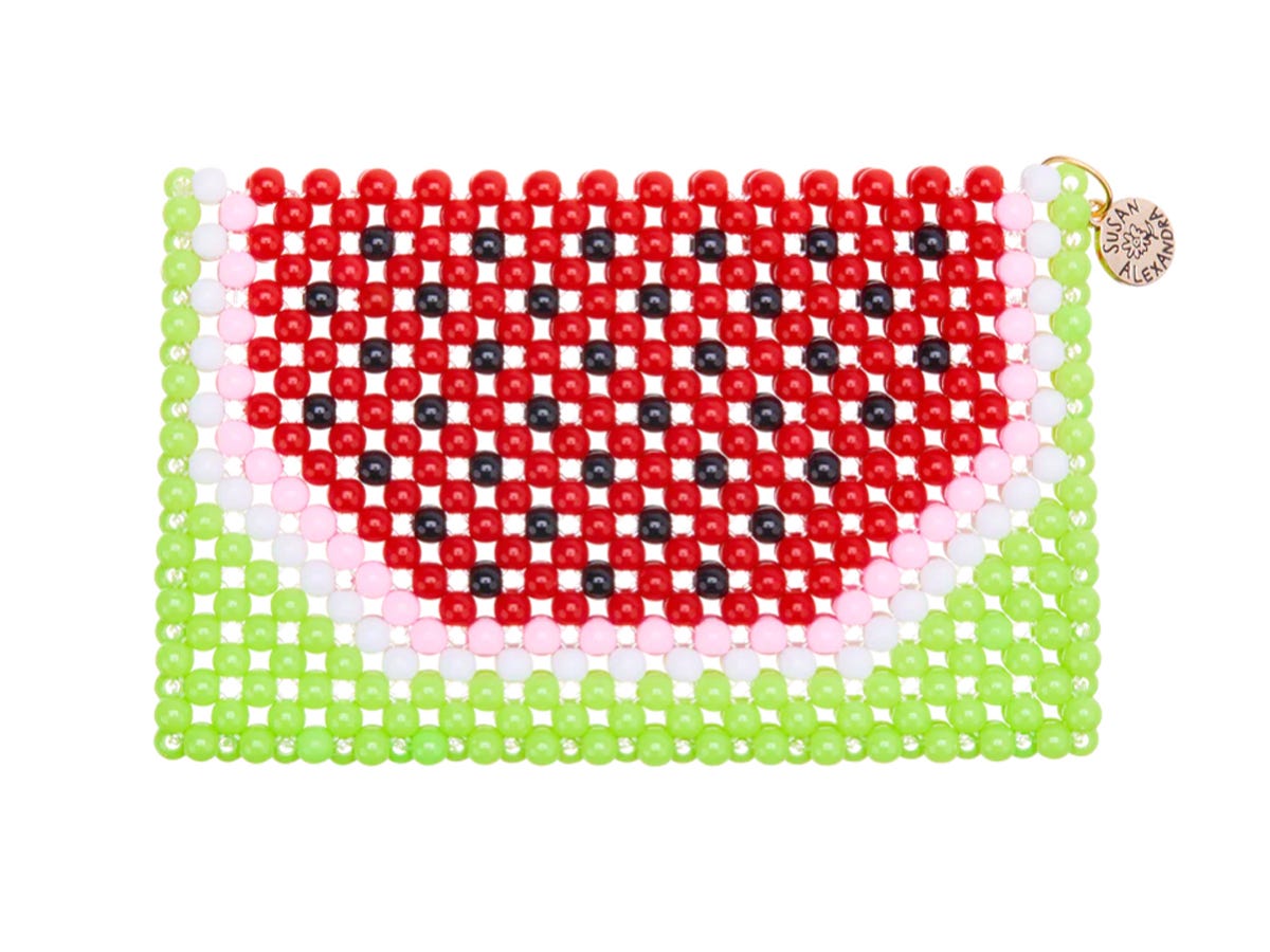 <div class="bi-product-card"><div class="product-card-options"><div class="product-card-option"><div class="product-card-button"><a href="https://www.susanalexandra.com/collections/wallets/products/card-holder-watermelon-ita?variant=39878194397219"><span>$88.00 FROM SUSAN ALEXANDRA</span></a></div></div></div></div><p><strong>Pros:</strong> Handmade, one-of-a-kind</p><p><strong>Cons: </strong>Only carries bare essentials</p><p>This colorful beaded card holder from beloved trinket brand Susan Alexandra is handcrafted in New York's Chinatown. It makes a great gift as a stylish wallet for women who enjoy unconventional accessories, whether that's you or a loved one.</p>