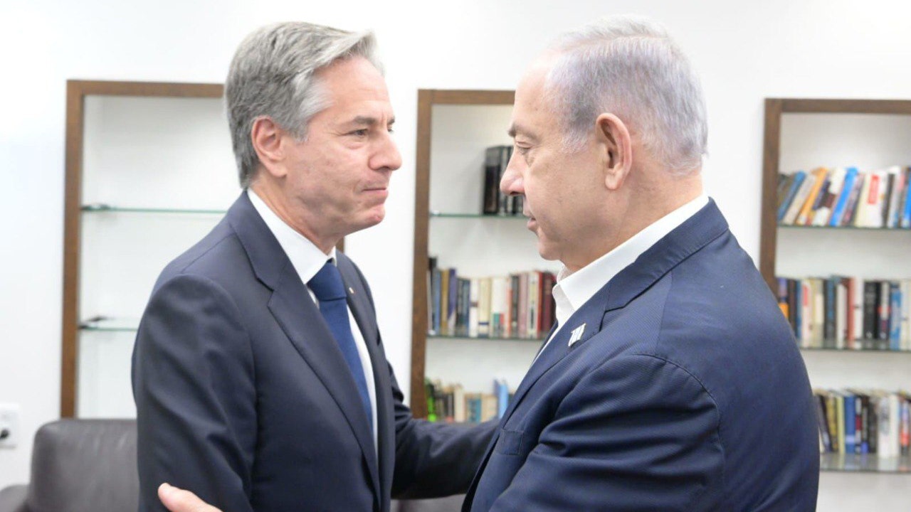 netanyahu told sec. blinken that us recognizing palestinian state would be a 'prize' for planners of oct. 7