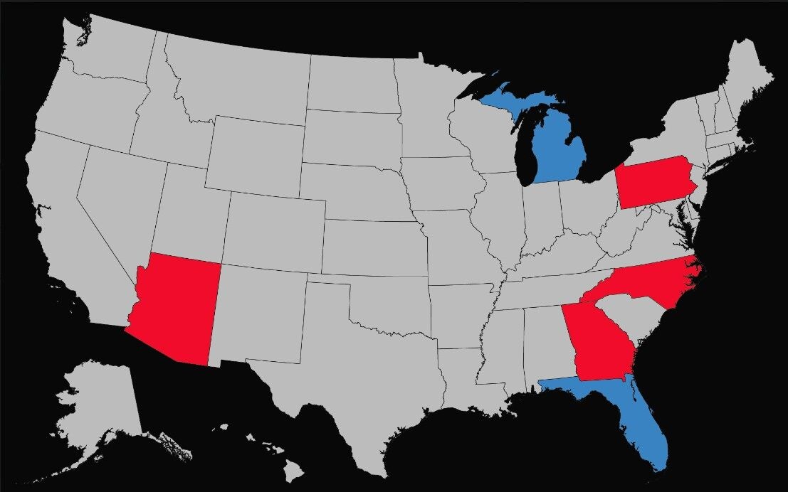 A Guide To The 2024 Swing States And Why They Could Be A Problem For   AA1jmWHL.img