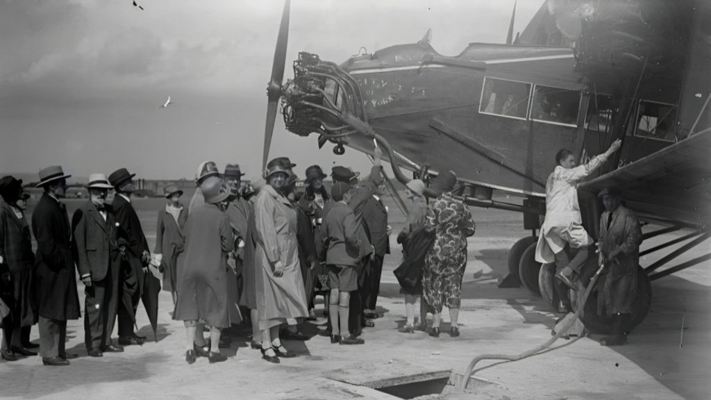 <p>Airplanes were only just becoming an acceptable form of transport. Commercial air travel as we know it today was in its infancy. The Wright Brothers had flown for the first time less than two decades before, so this was new territory for everyone.</p><p>While airplanes were used for military purposes and short-distance mail delivery, passenger air travel was not yet common. There were very few airlines or commercial passenger services. The use of airplanes for travel was primarily for adventurous individuals, air shows, or aviation enthusiasts.</p>