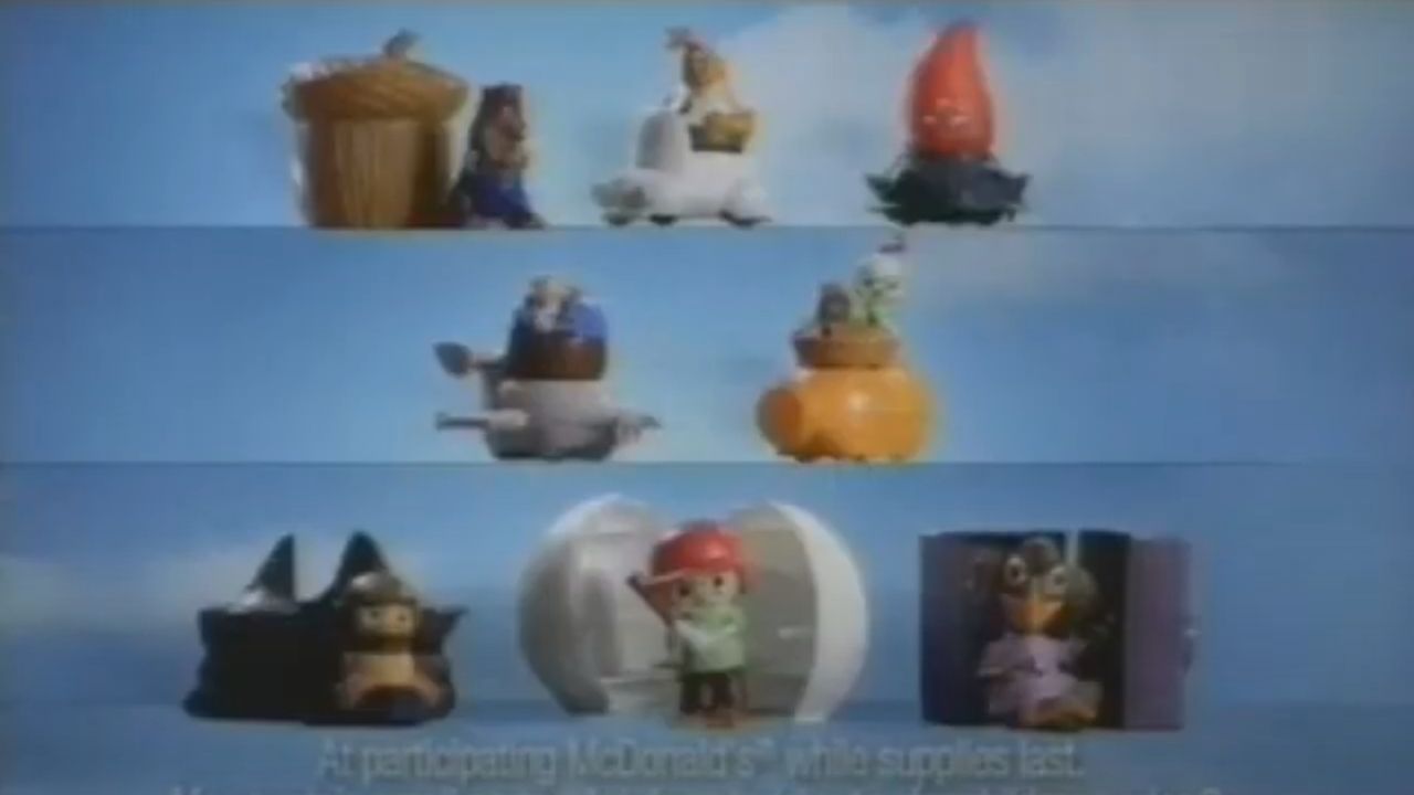 <p>                     Disney’s <em>Chicken Little</em> is another solid base hit for movie tie-ins when it comes to Happy Meal toys. That doesn’t mean that there isn’t room for blunders, as the CGI feature actually saw a couple of its toys become a bit of a nesting doll scenario. To truly get something like the Chicken Little Whizzer to run, you needed to get the top to spin and then put it into the vehicle it belonged to. If you’re curious to see how much that doesn’t work, there’s video out there to satisfy your curiosity.                   </p>
