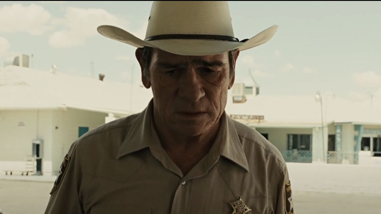 <p>                     Because this 2007 adaptation of Cormac McCarthy’s novel, <em>No Country for Old Men</em>, already indulged itself in one intense shootout, there was no reason for another. So, instead, we discover Llewellyn Moss (Josh Brolin) was killed by unknown assailants when Sheriff Ed Tom Bell (Tommy Lee Jones) finds him at a motel after the fact in a devastating reveal from one of the Coen Brothers’ movies.                   </p>