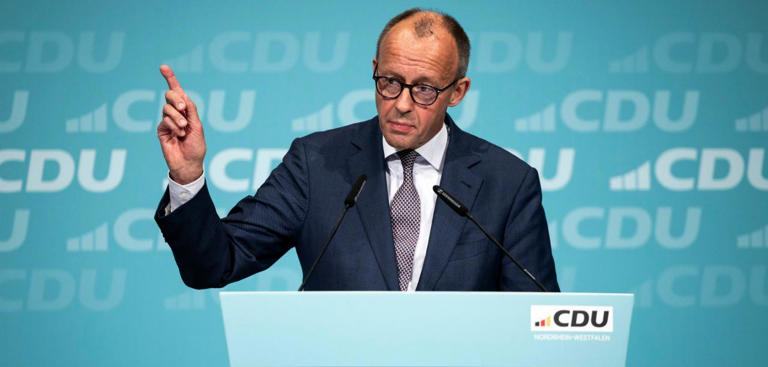 CDU-Chef Friedrich Merz dpa/Christoph Reichwein