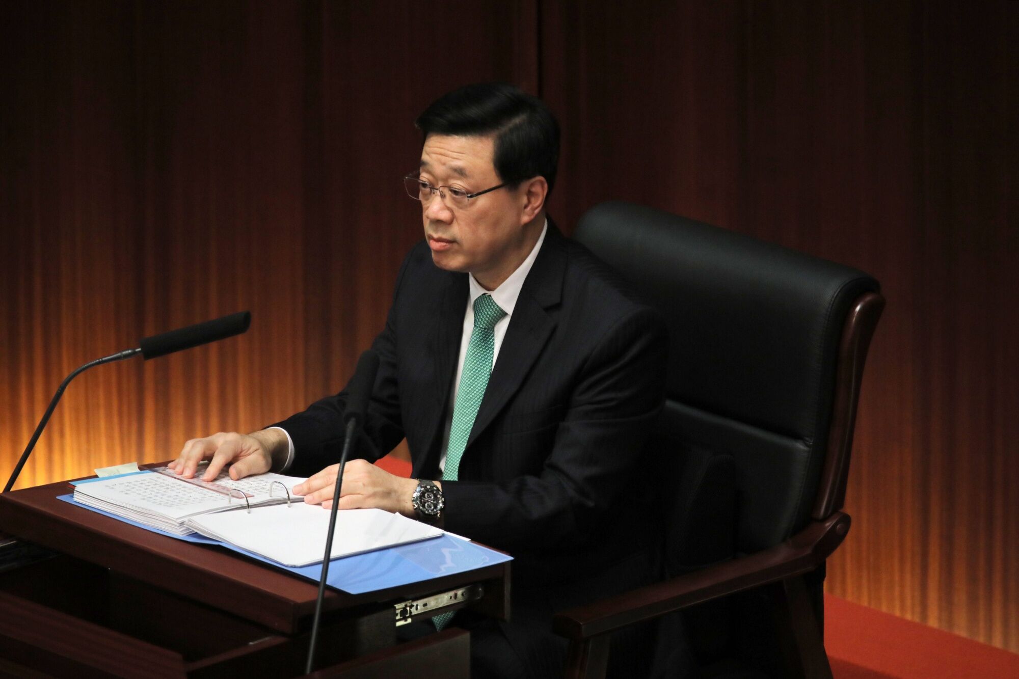 Hong Kong Chief Executive John Lee Delivers Policy Address
