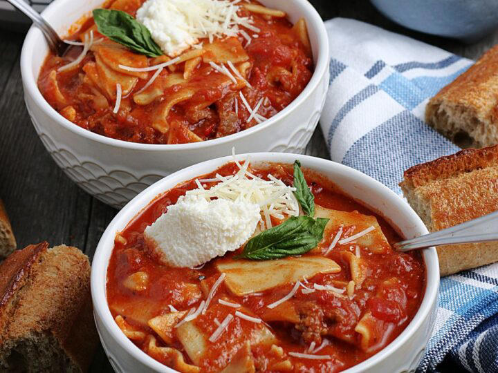 Lasagna Soup Slow Cooker Recipe