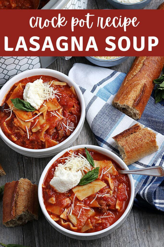 Lasagna Soup Slow Cooker Recipe