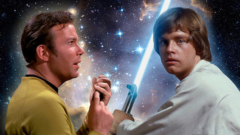 Captain Kirk and Luke Skywalker