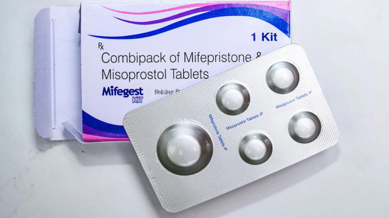 Mifepristone, also known as RU-486, is a medication typically used in combination with misoprostol to bring about a medical abortion during pregnancy and manage early miscarriage. Getty Images