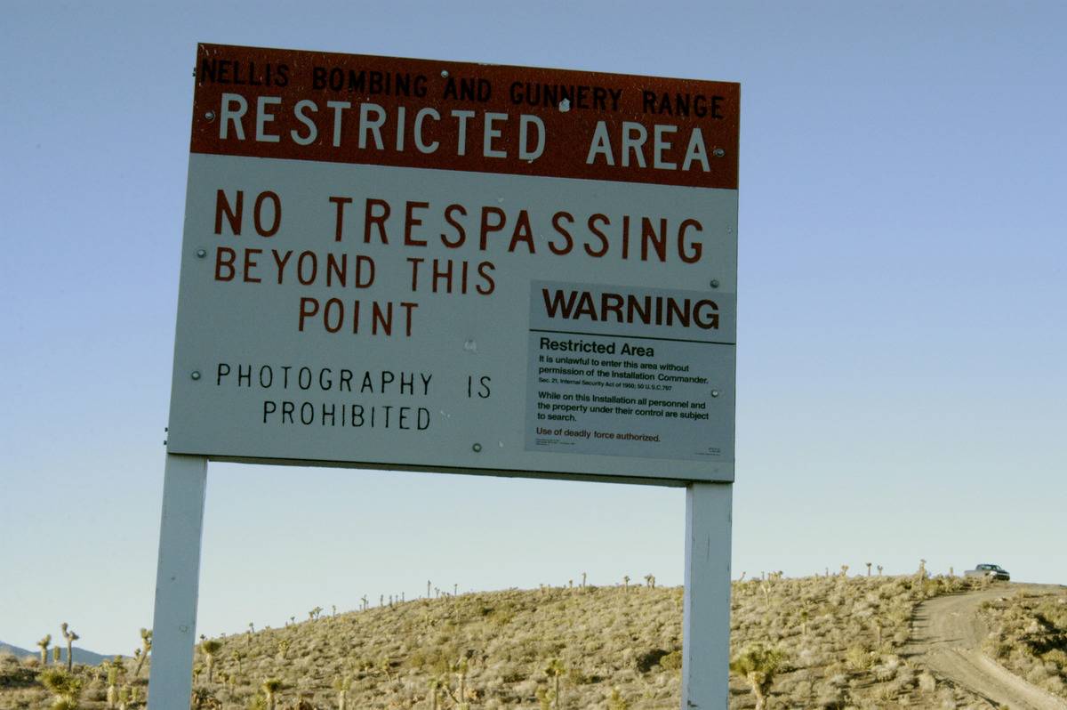 <p>One of the most infamous restricted locations, Area 51 supposedly contains secret military aircraft and UFOs. The area is an outpost of the Edwards Air Force Base; however, the main purpose of the area is not known.</p> <p>The government is extremely secretive about the area, which has led to a slew of theories about what the area is really used for—many believe it contains aliens. Area 51 is monitored by cameras and underground motion sensors 24/7. Photography is banned, and if you are caught moseying around the area, you can end up facing imprisonment.</p>