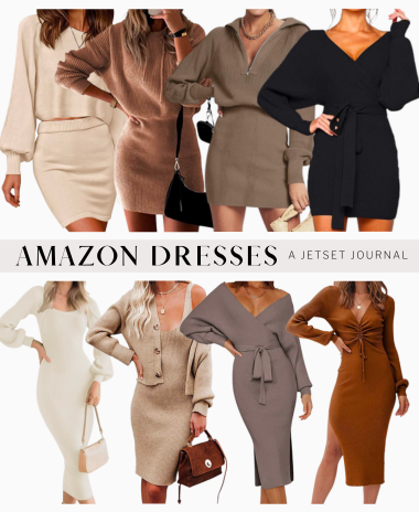 You Need to Grab These Sweater Dresses and Sets from Amazon