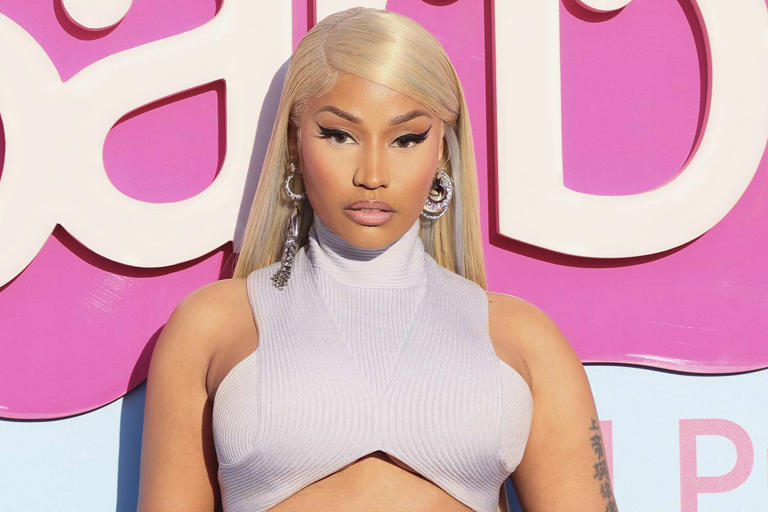 Nicki Minaj attends the World Premiere of 'Barbie' at Shrine Auditorium in Los Angeles on July 9, 2023