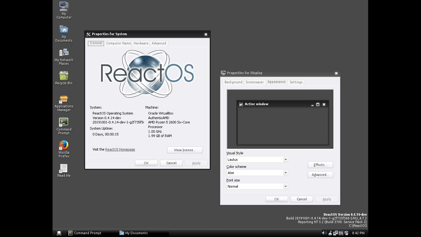 Open source windows. Реакт ОС. Reactos.