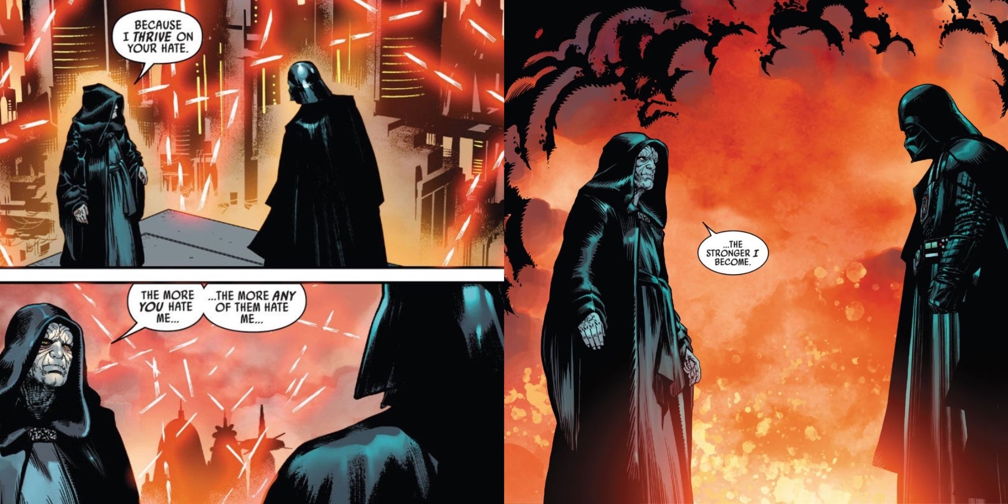 Vader&apos;s Hate and Emperor <b>Palpatine</b> in Darth Vader #40.