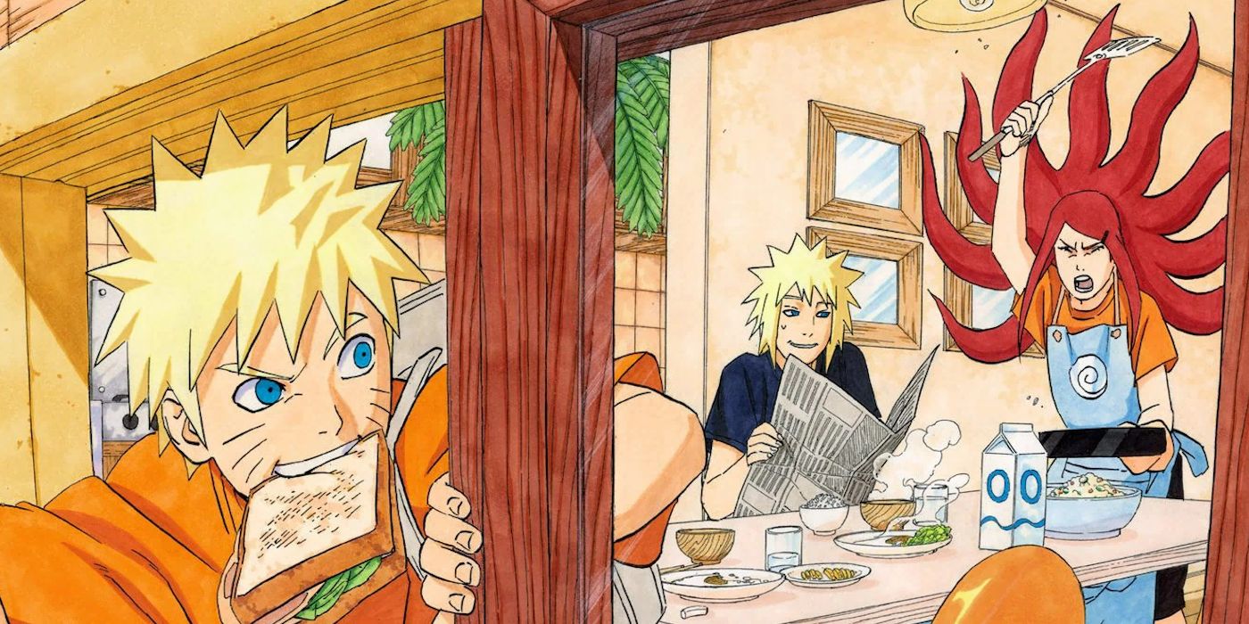 Image from <b>Naruto</b> manga chapter 503 color spread shows <b>Naruto</b> sneaking out ...