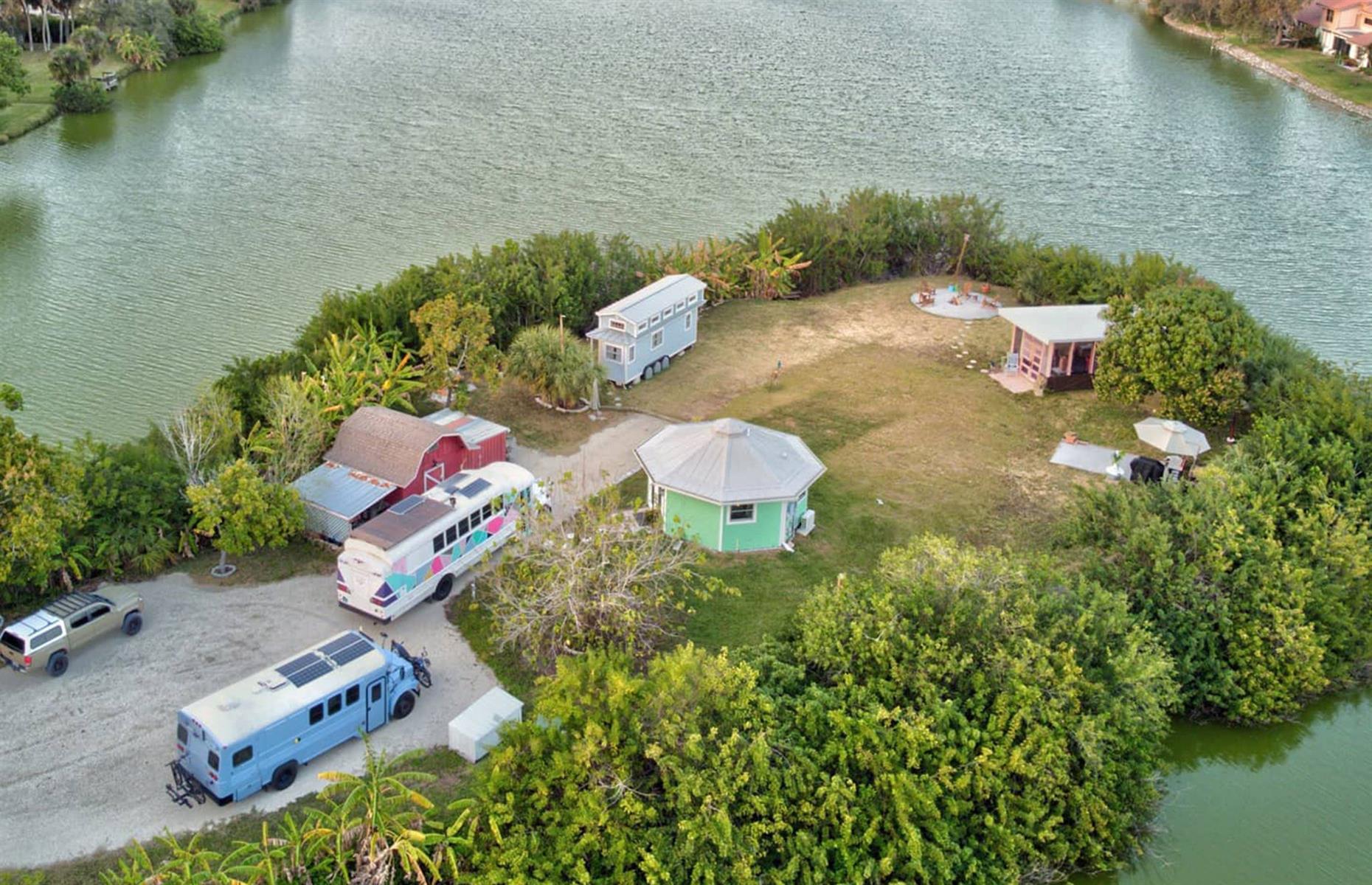 <p>For anyone looking to live out their own paradise island dream, Tim and Sam have decided to open up their special corner of the world to the public. Both <a href="https://www.airbnb.co.uk/rooms/49124830">Tiffany the Tiny Home</a> and the <a href="https://www.airbnb.co.uk/rooms/33166918">octagonal tiny home</a> are now available to rent on Airbnb.</p>  <p>The pocket-sized homes share the island's beautiful backyard, as well as benefitting from access to a firepit, barbeque, free bikes, kayaks and beach gear, guaranteeing guests a fun-filled stay.</p>