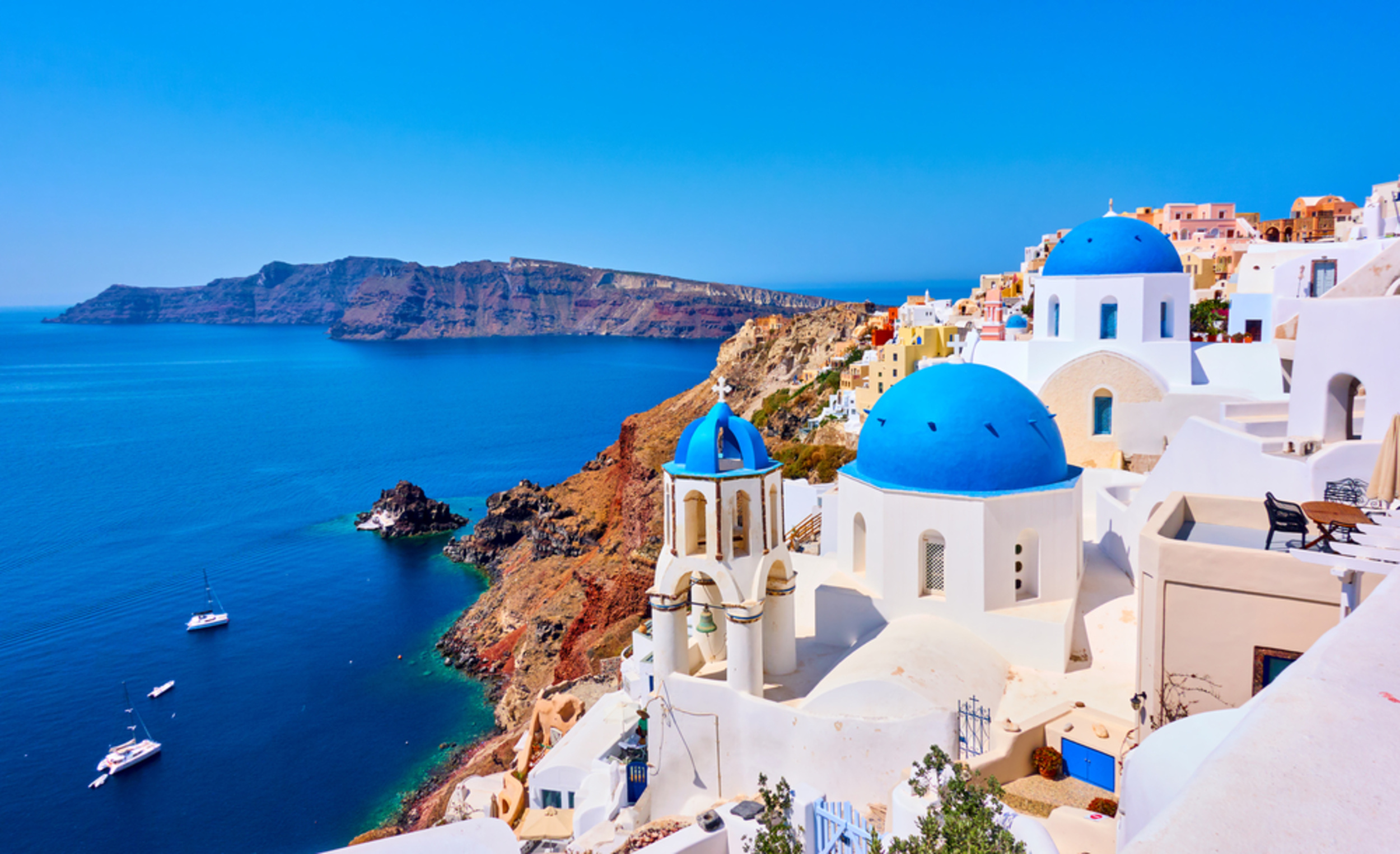 <p>Home to those iconic white-and-blue homes on the cliffside, Santorini remains one of Greece's most popular tourist destinations thanks to its luxe resorts, beautiful waters, and tons of historical ruins to explore. </p><p><a href='https://www.msn.com/en-us/community/channel/vid-cj9pqbr0vn9in2b6ddcd8sfgpfq6x6utp44fssrv6mc2gtybw0us'>Follow us on MSN to see more of our exclusive lifestyle content.</a></p>