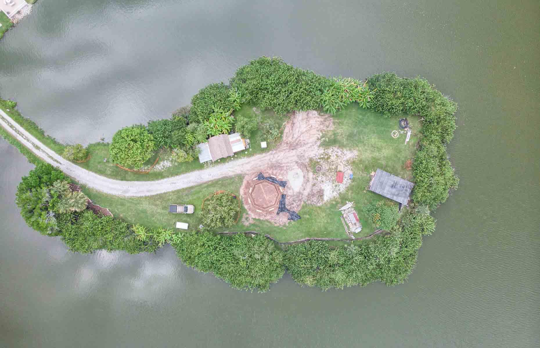 <p>Scrolling through Zillow, Sam and Tim came across an intriguing investment prospect: a 1.5-acre island for sale in Sarasota, Florida, which had been on the market for two years. With no utilities in place, the same family had owned the isle since 1918 and it had become a dumping ground for contractors' surplus materials.</p>  <p>In search of a more permanent spot to call home, Tim paid the owner a visit, negotiating the price down and securing the island for $200,000 (£162k) in 2018.</p>
