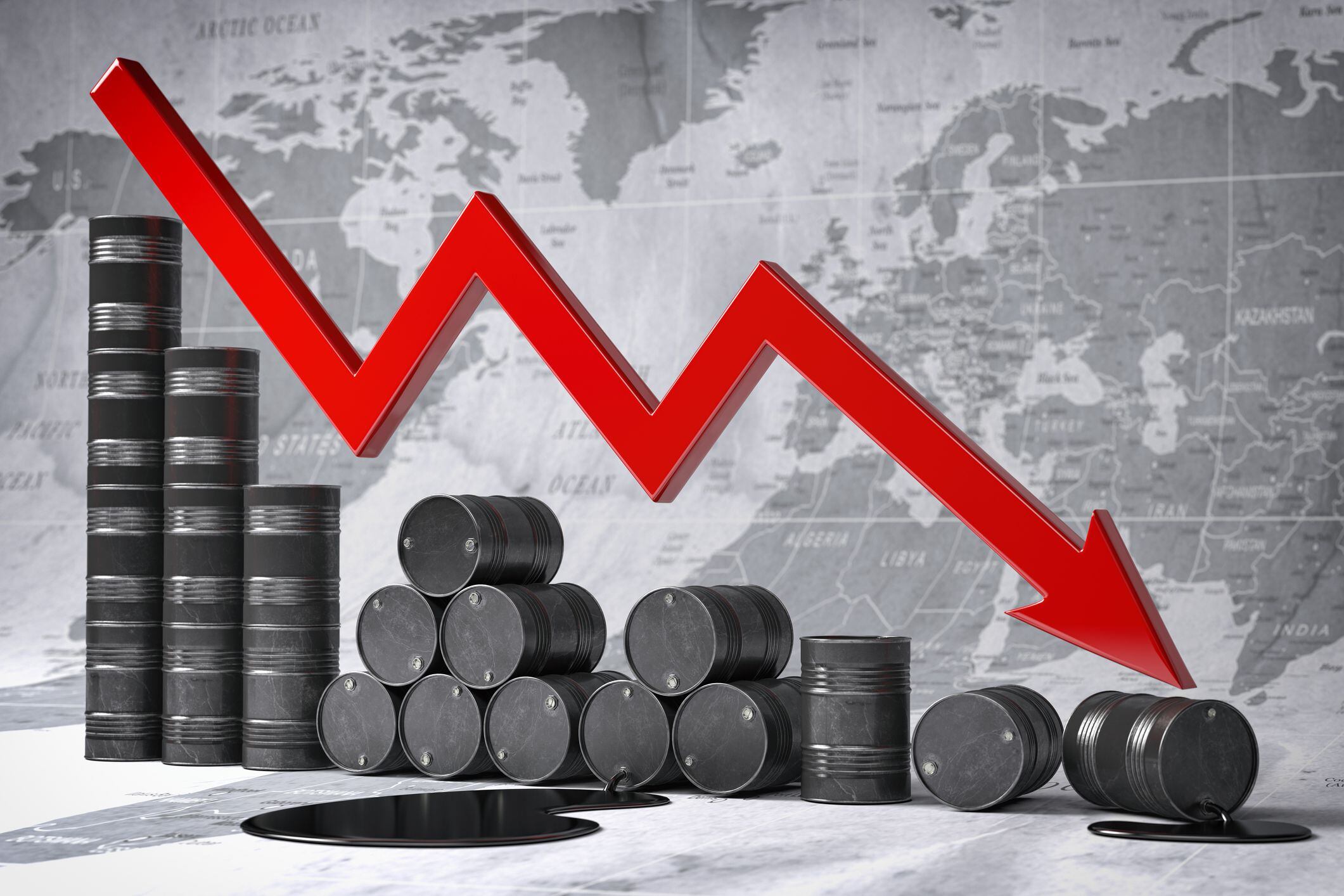 precios del petróleo caen tras aumento de reservas en ee. uu.