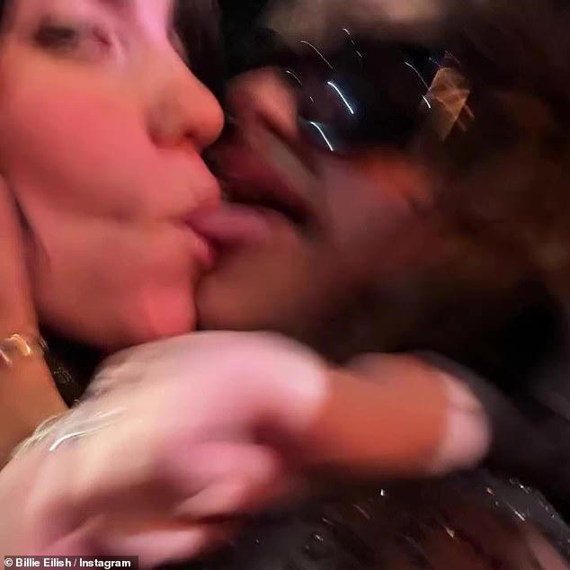 Billie Eilish Tongue Kisses Actress Odessa Azion On Wild Night Out 