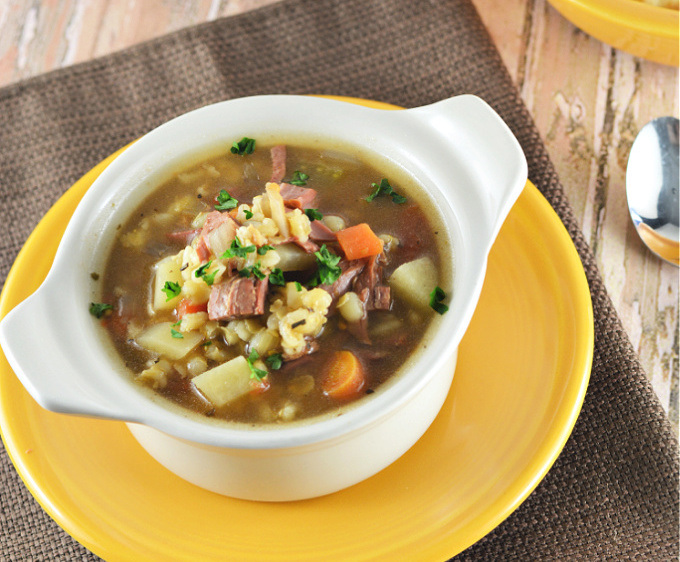 Warm Up with this Slow Cooker Beef Barley Soup