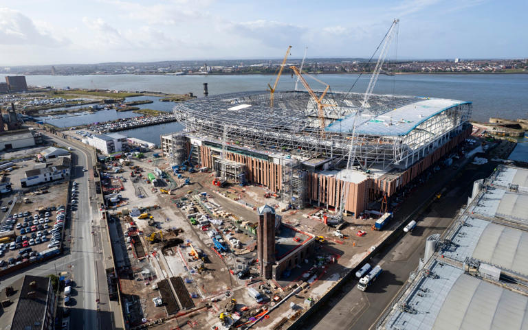 The Bramley-Moore stadium project has impacted the Merseyside seafront's Unesco status - Mark Seddon/Everton FC
