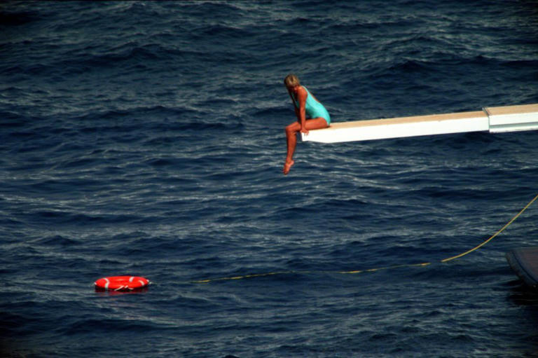 Princess Diana aboard the Jonikal on her last vacation before she tragically died.