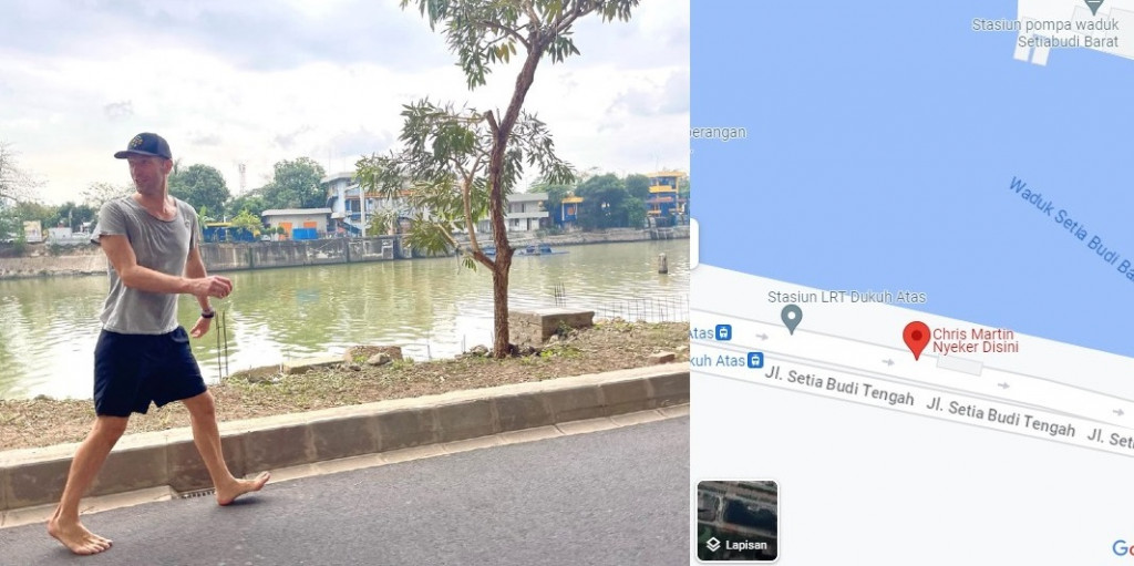 Lokasi Chris Martin Nyeker Muncul di Google Maps, Ini Koordinatnya