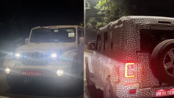 mahindra's five-door thar suv spotted testing again with hard-top with sunroof