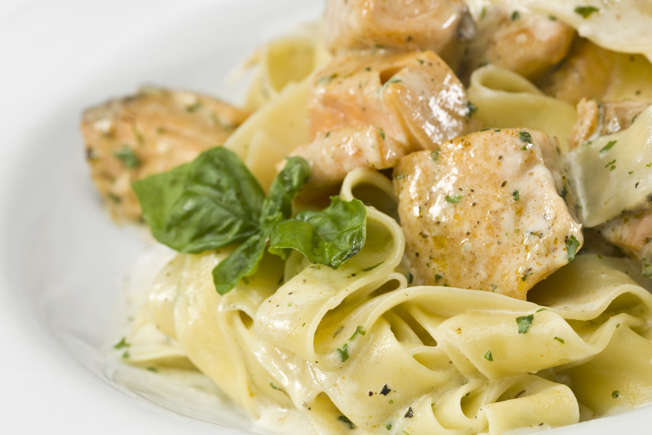 Tuesday -Dinner: Tagliatelle with salmon