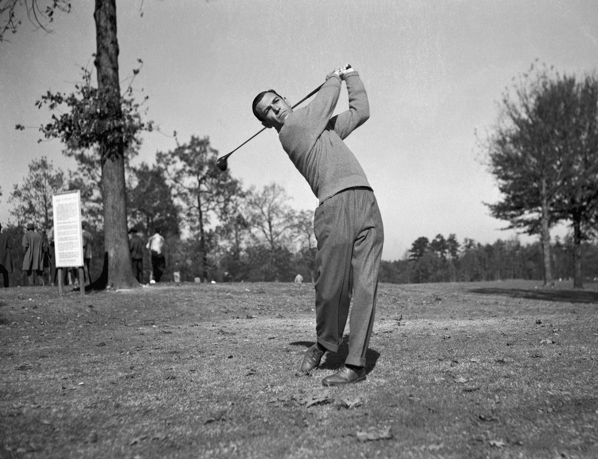 <p>                     For many, the great Ben Hogan, a winner of nine Major Championships between 1946 and 1953, is the number one ball striker of all time. The ‘Hawk’ loved to hit balls – and when he did, they stayed hit. His long, flowing motion, lower body shift towards the target and weight transfer into the ball produced such a wonderful strike, and the type of power that many of his peers simply struggled to compete with.                   </p>