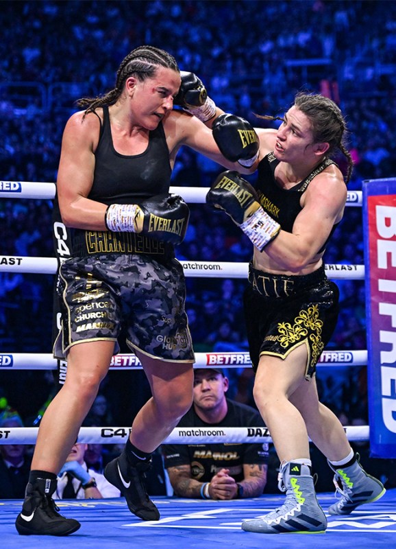 katie taylor is punching the air all the way to the bank after her latest win