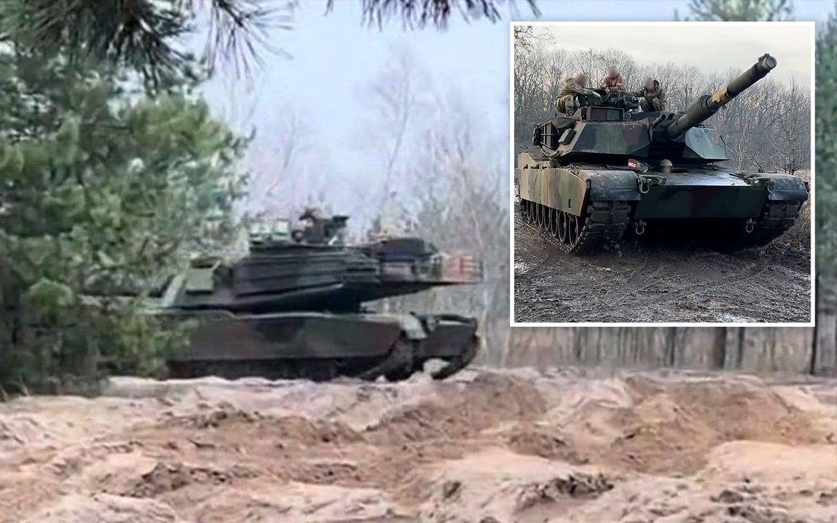 us abrams tank seen in ukraine for first time