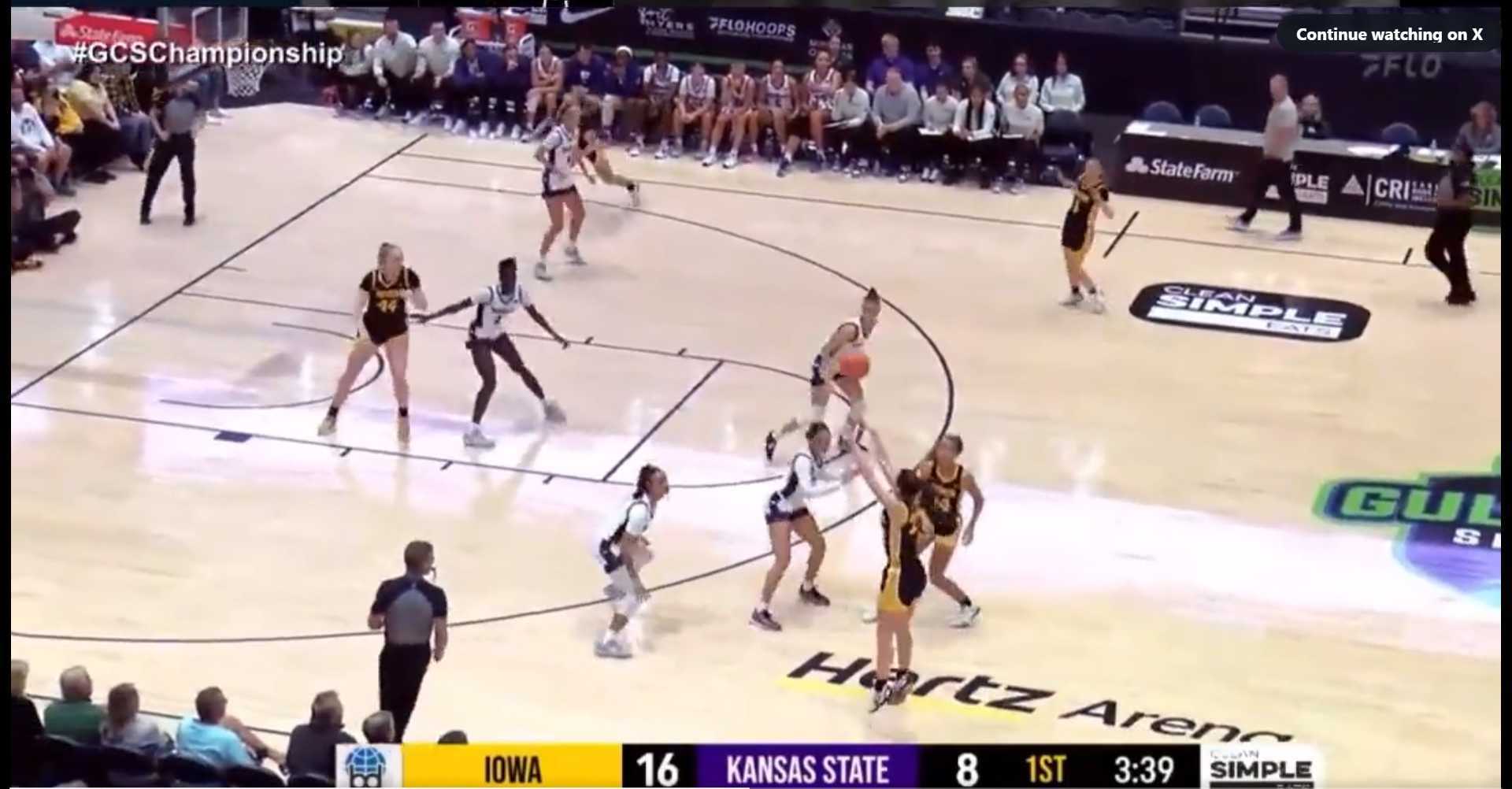 caitlin clark makes hitting absurdly long 3s from the logo look so easy