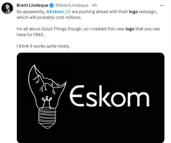 eskom to pay millions for new logo, but south africans offer free designs – and they could glow in the dark