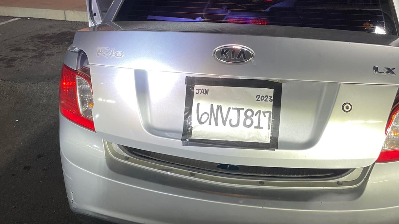 Homemade License Plate On Stolen Car Leads To California Womans Arrest 9902