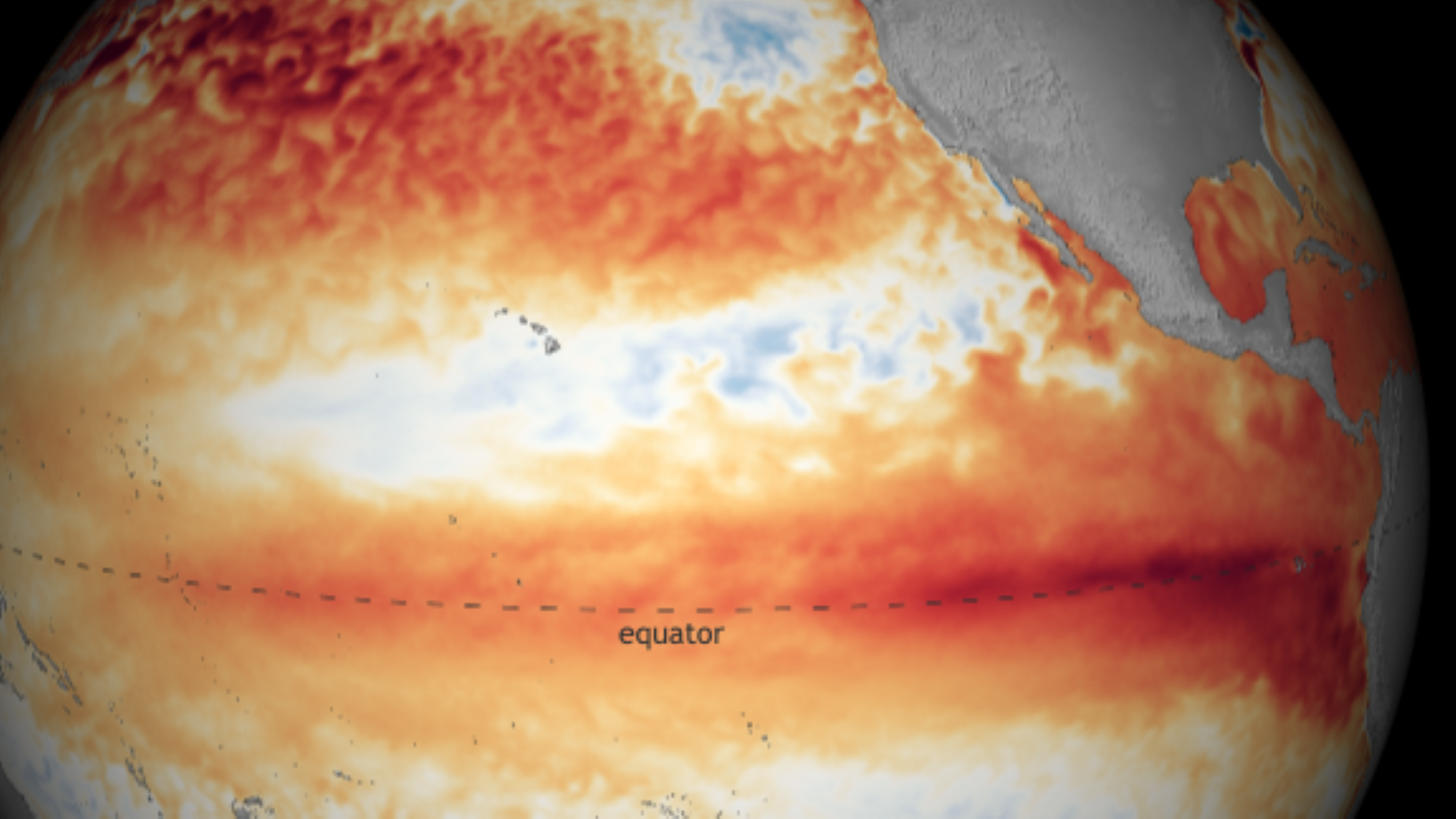 big blob of hot water in pacific may be making el niño act weirdly